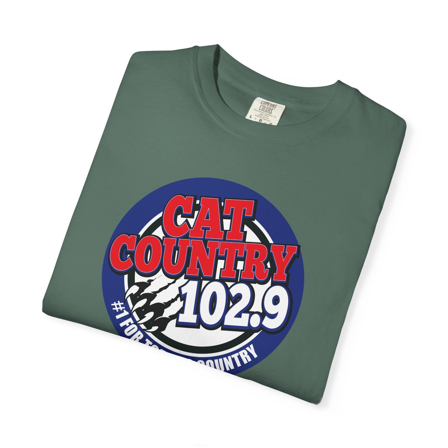 Cat Country 102.9 KCTR Unisex Garment-Dyed T-shirt