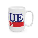 KNUE 101.5 Ceramic Mug, (11oz, 15oz)