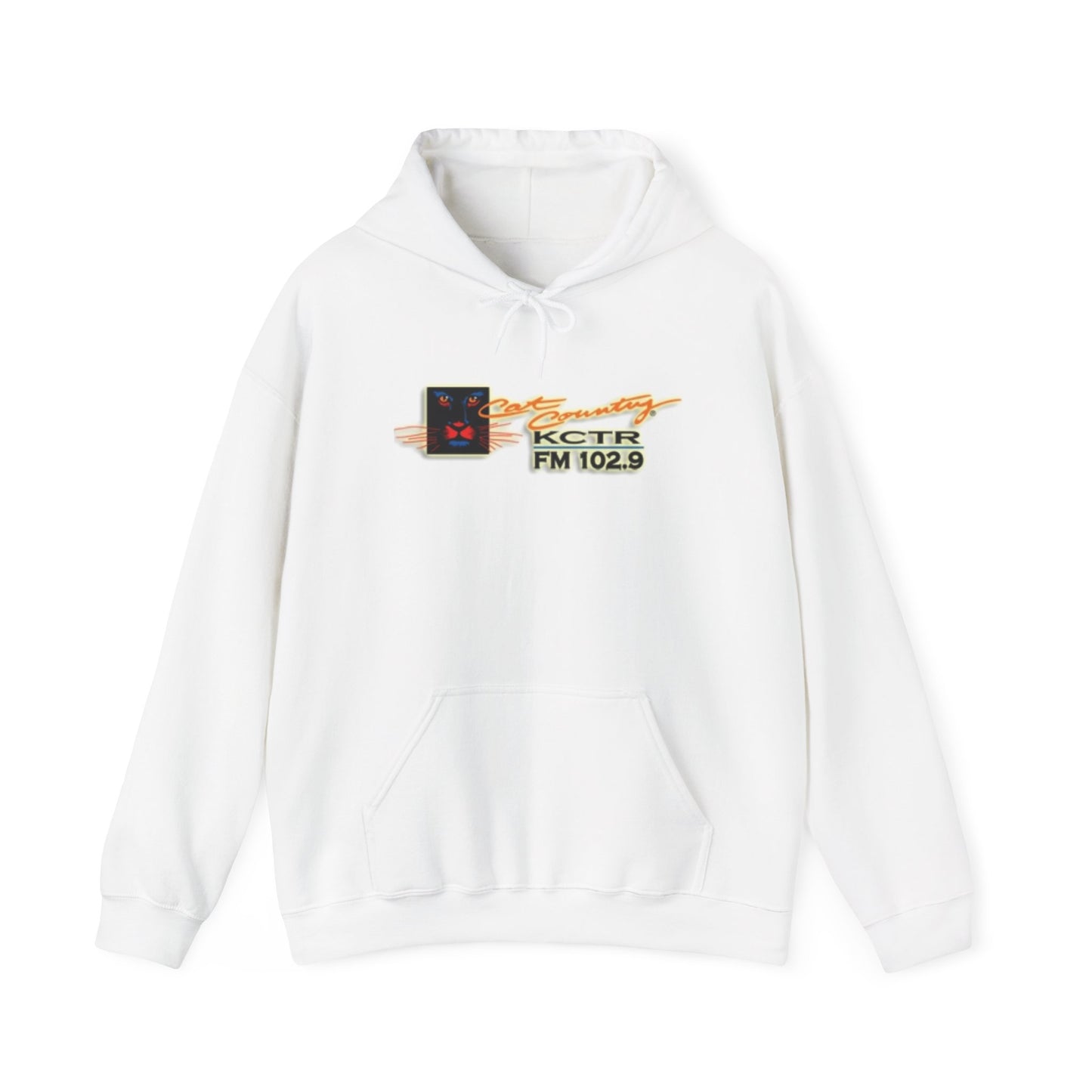 Retro Cat Country 102.9 KCTR Unisex Heavy Blend™ Hooded Sweatshirt
