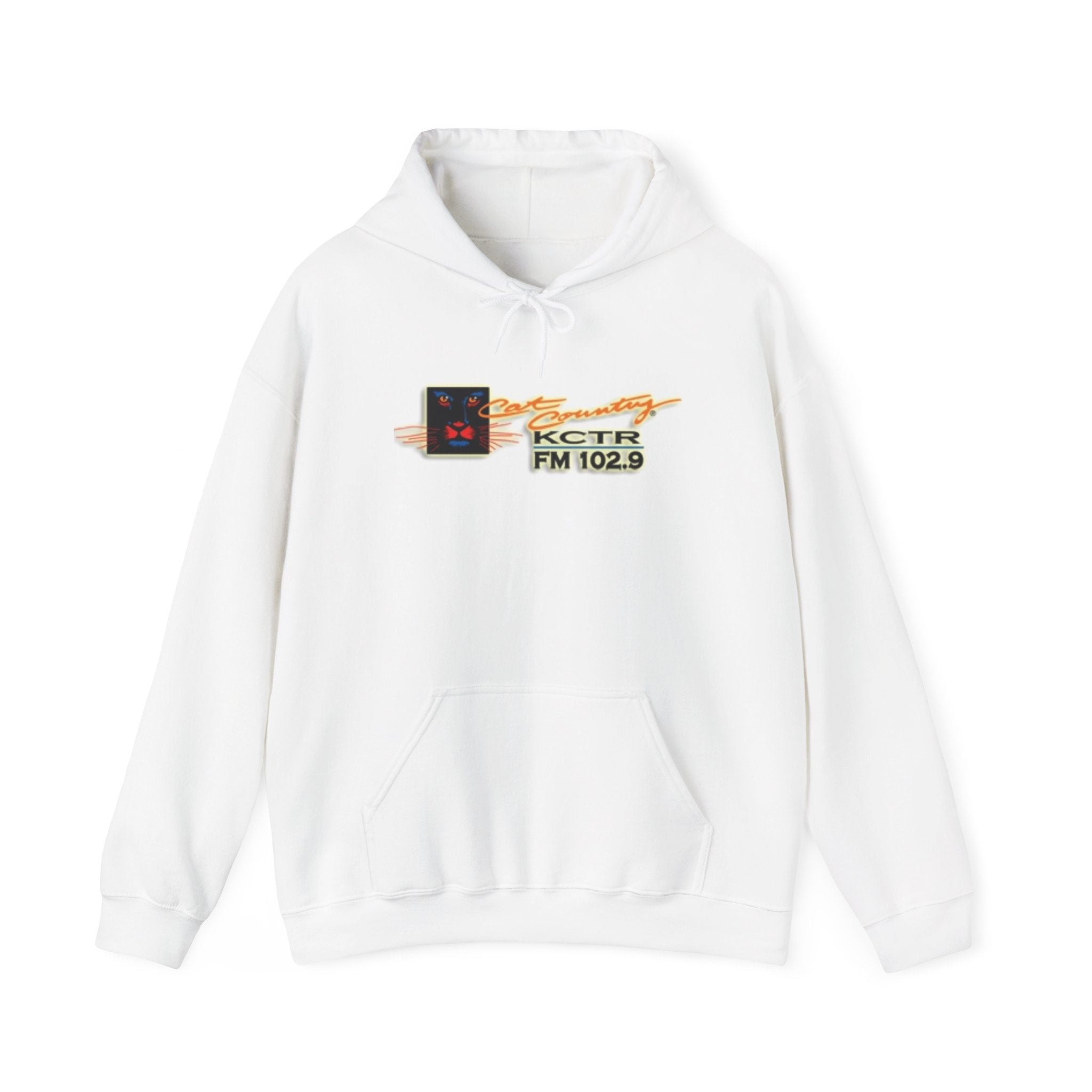 Retro Cat Country 102.9 KCTR Unisex Heavy Blend™ Hooded Sweatshirt