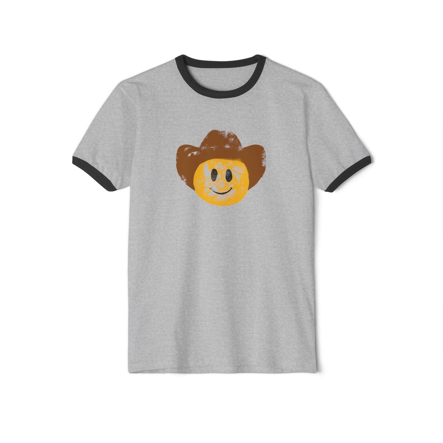 Cowboy Smiley Ringer T-Shirt