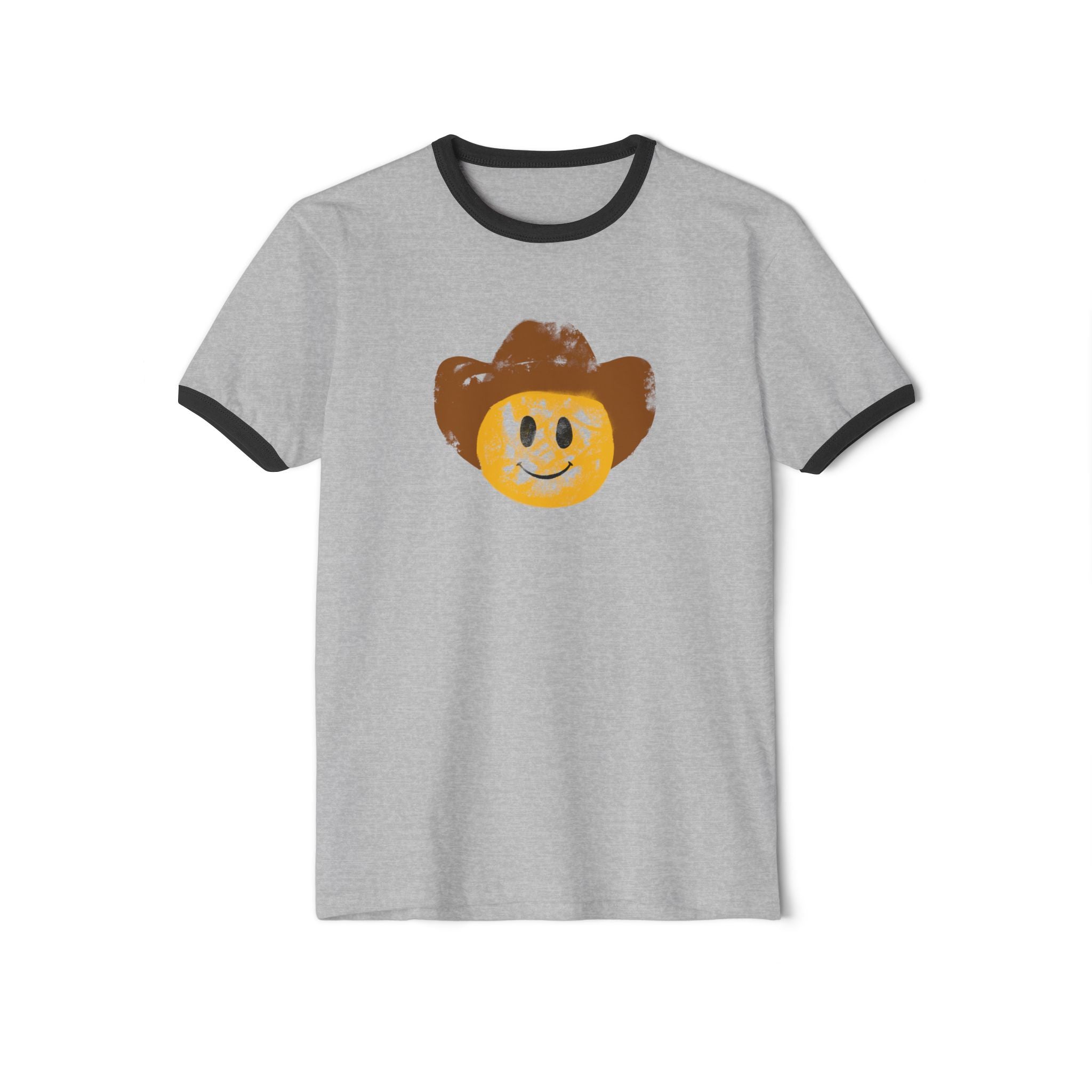 Cowboy Smiley Ringer T-Shirt
