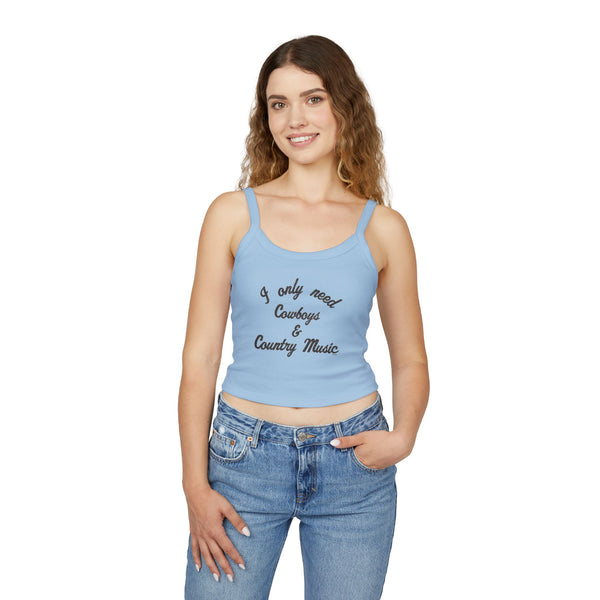 Cowboys & Country Spaghetti Strap Tank Top