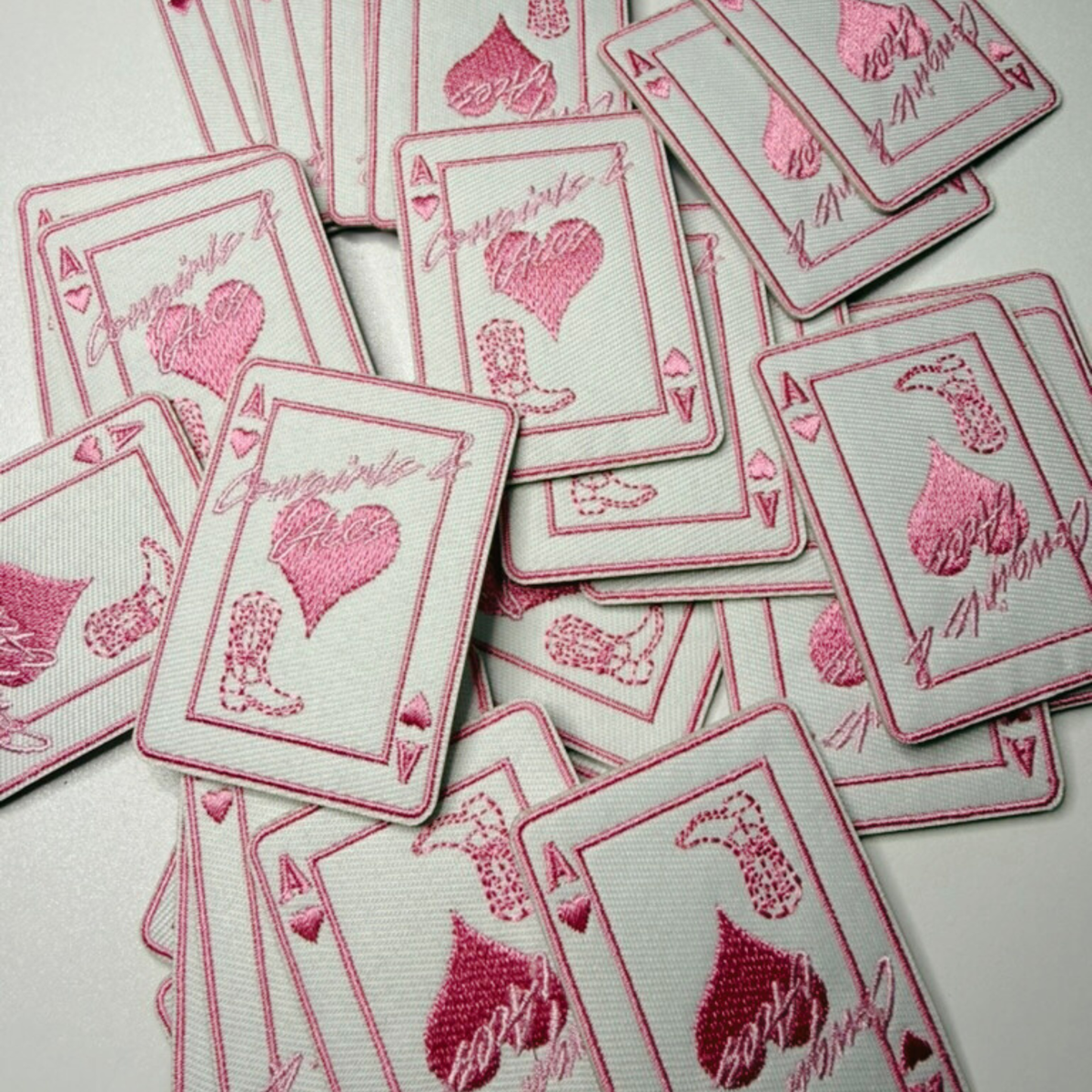 2.5" Cowgirls & Aces Card - Embroidered Patch