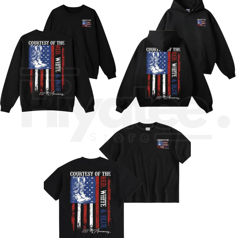 Courtesy of Red White & Blue 250th Anniversary Patriotic Tee