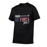 US Proud Air Force Mom Trendy Pattern T-Shirt – 180GSM Cotton