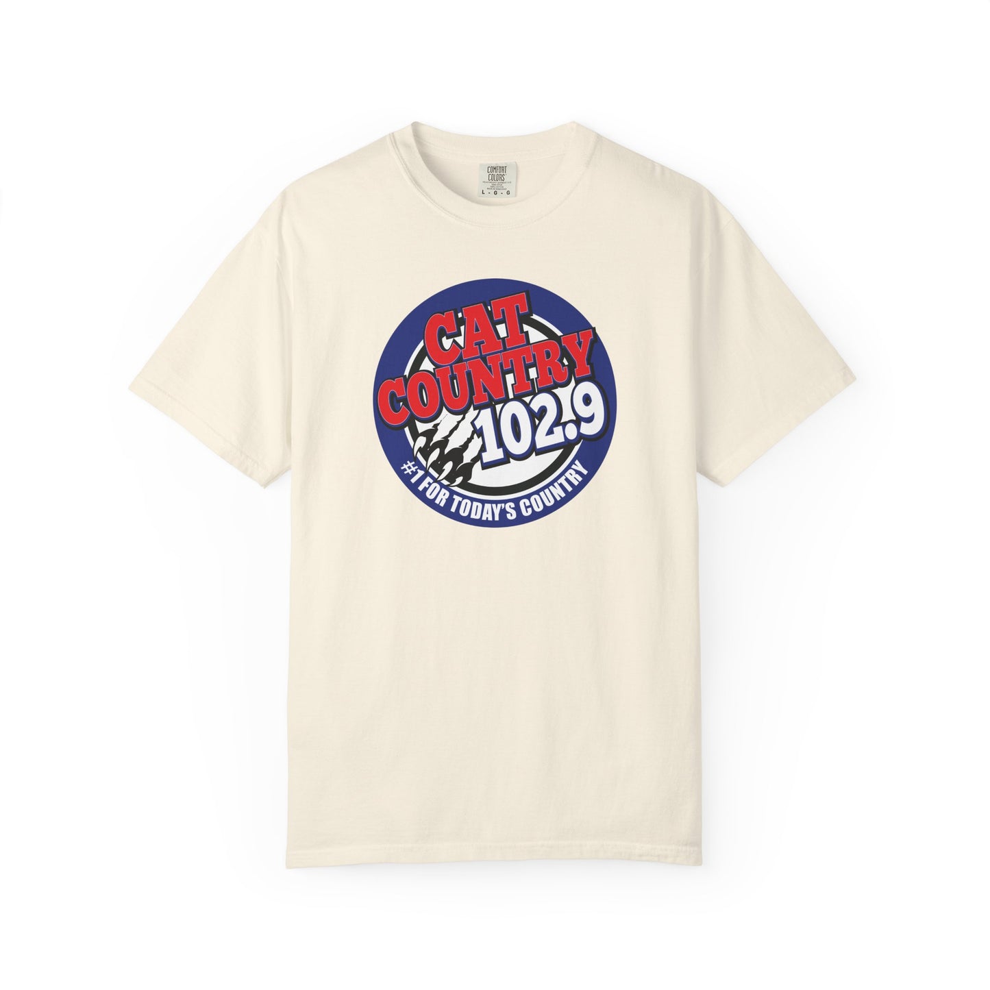 Cat Country 102.9 KCTR Unisex Garment-Dyed T-shirt