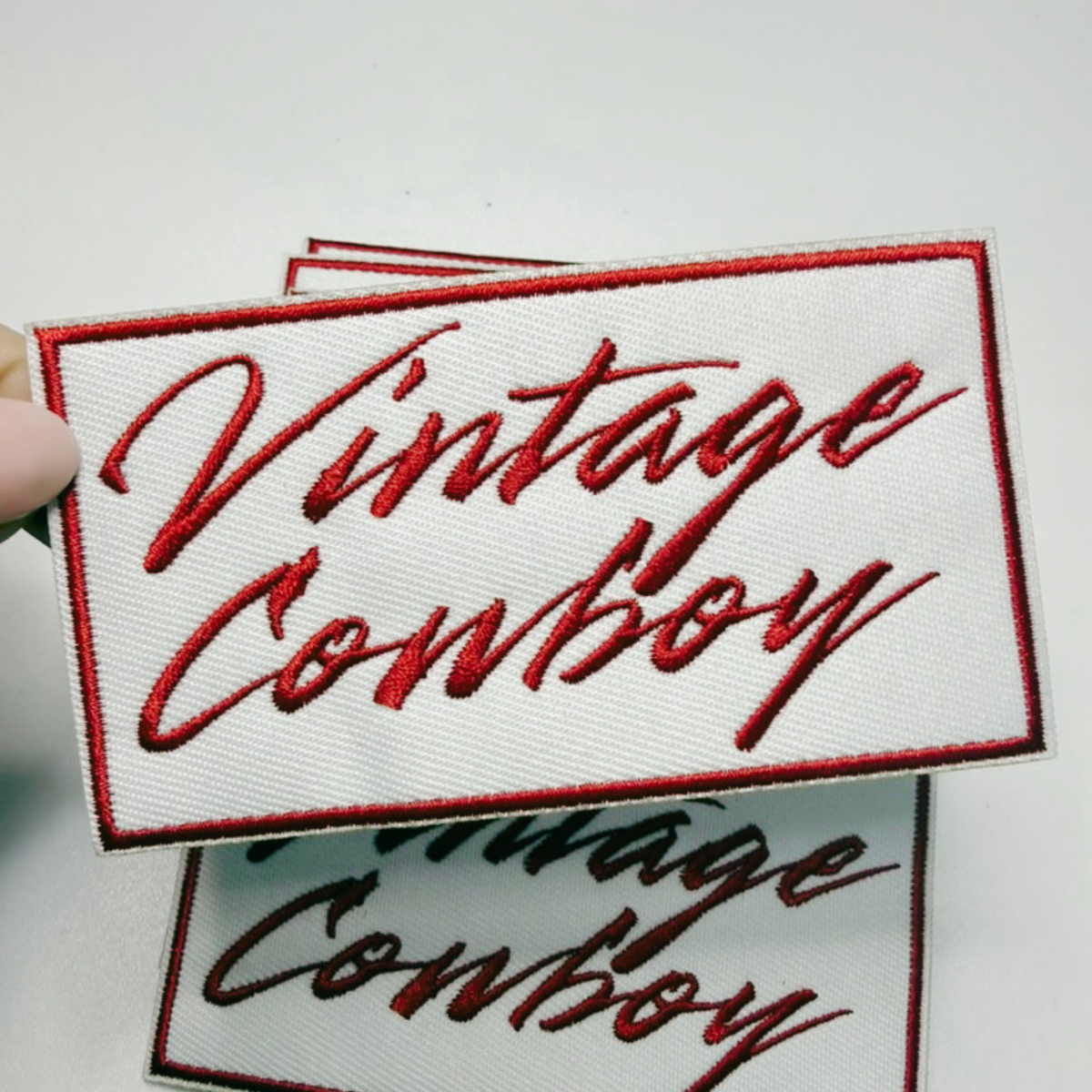 4" Vintage Cowboy - Embroidered Hat Patch