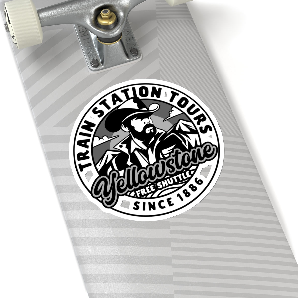 Yellowstone Train Station Tours Sticker