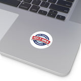107.7 GNA New Country Round Stickers, Indoor\Outdoor
