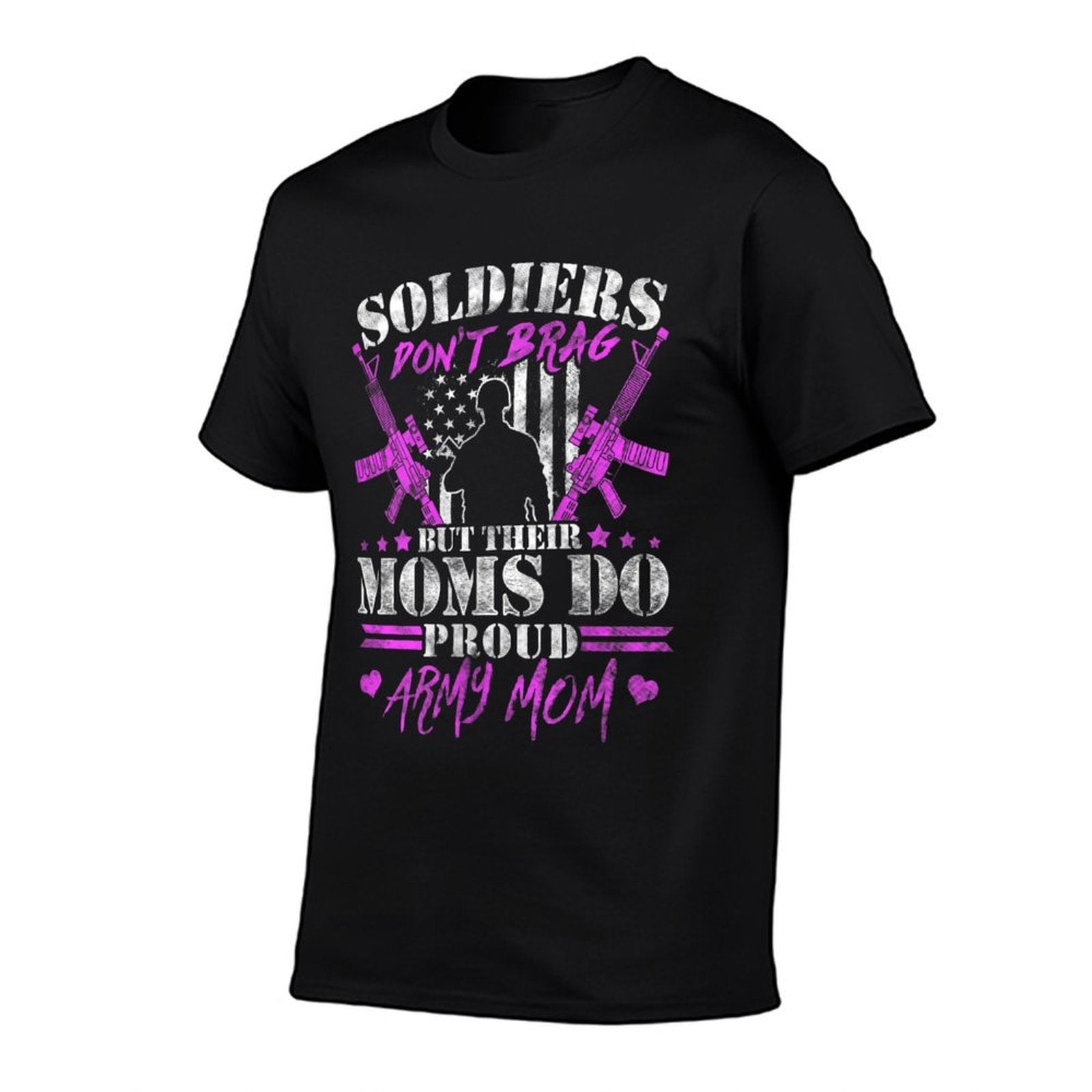 Soldiers Don't Brag Moms Do Proud Army Mom Moisture-Wicking Tee
