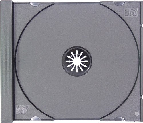 CD/Tray/B Black Jewel Box Insert - Black Insert For Single Or Fat Double Jewel Box
