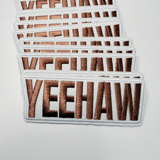 4" YEEHAW - Embroidered Hat Patch