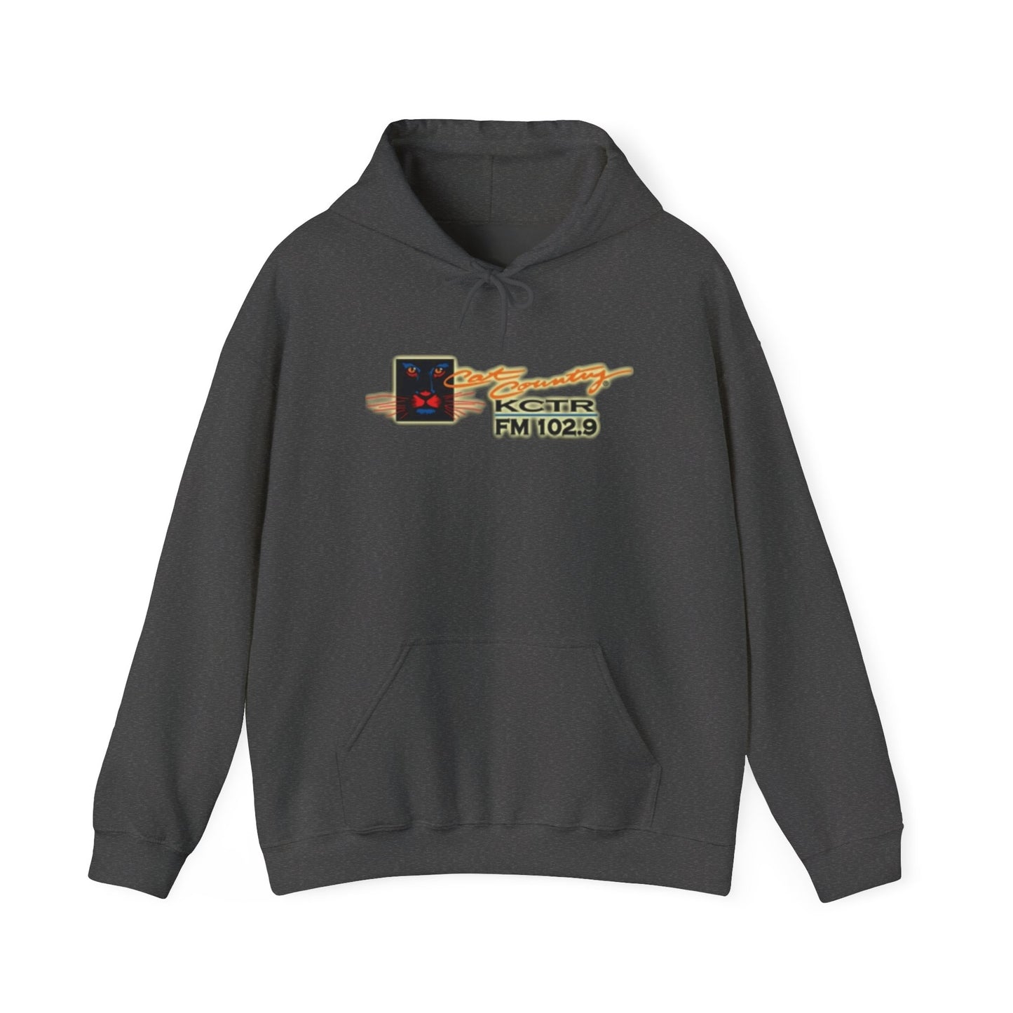 Retro Cat Country 102.9 KCTR Unisex Heavy Blend™ Hooded Sweatshirt