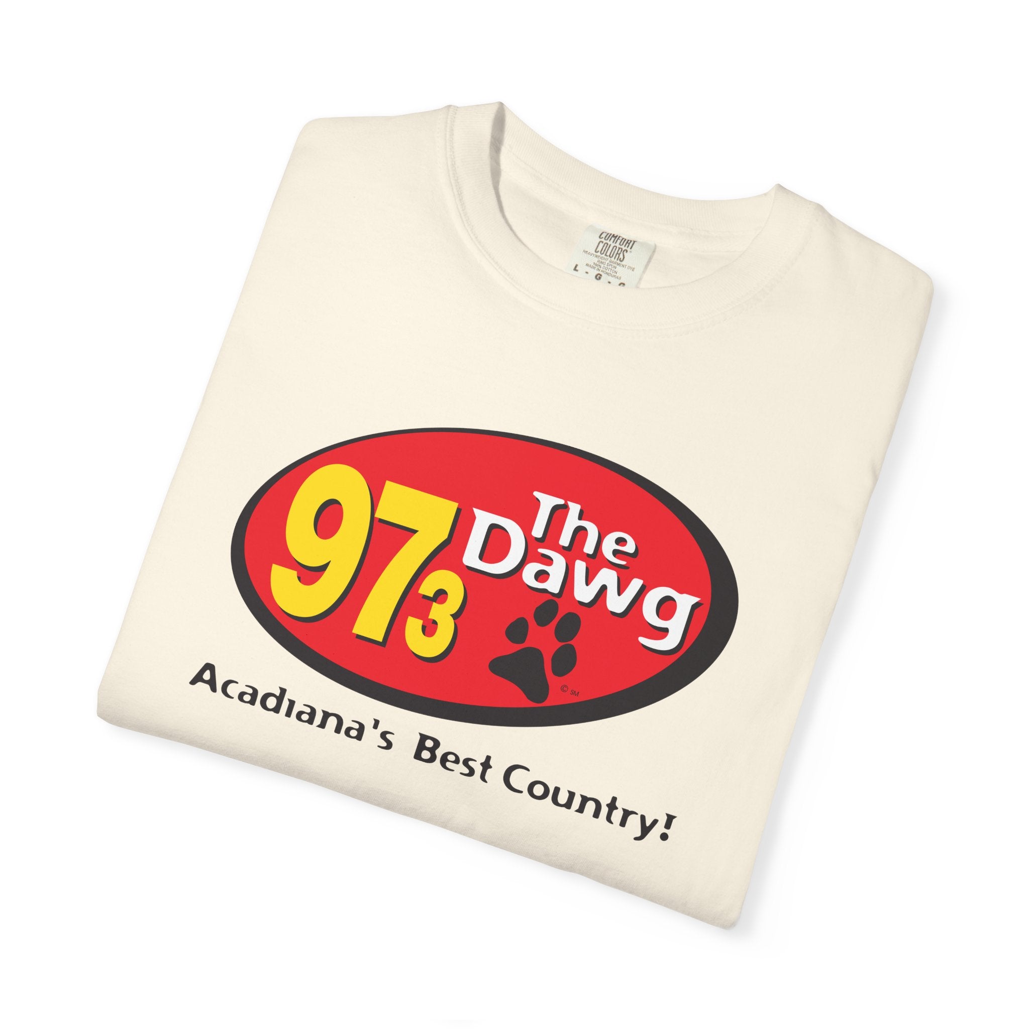 97.3 The Dawg Unisex Garment-Dyed T-shirt
