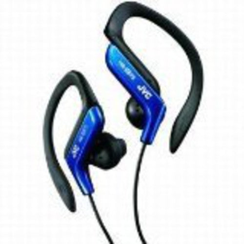 Jvc Haeb75a Sport Ear Clip Earphones Adj Blue - JVC Haeb75A Sport Ear Clip Earphones Adjustable Splash Proof (Blue)