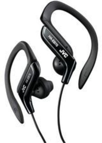 Jvc Haeb75B Sport Ear Clip Earphones Adj Black - JVC Haeb75B Sport Ear Clip Earphones Adjustable Splash Proof (Black)
