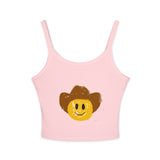 Cowboy Smiley Spaghetti Strap Tank Top