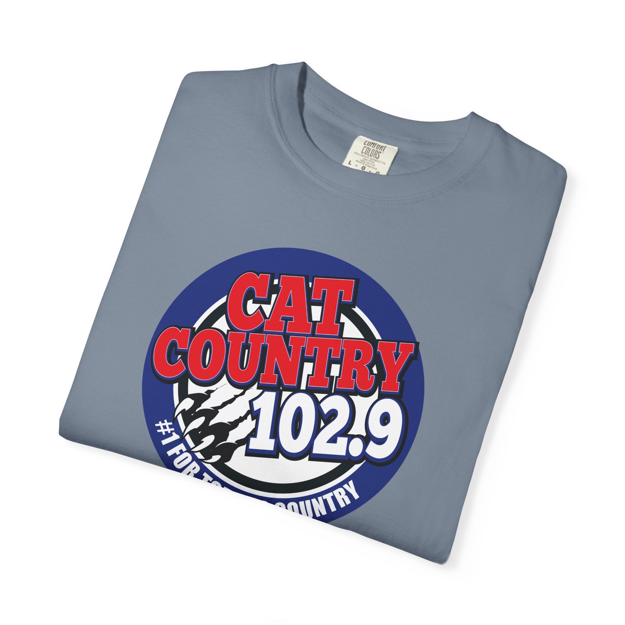 Cat Country 102.9 KCTR Unisex Garment-Dyed T-shirt