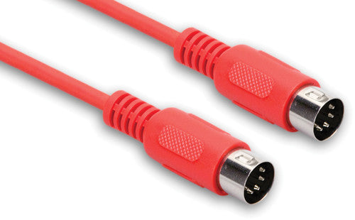 Hosa Midi Cable 5-Pin Din to Same 5 Ft - Hosa MID-305RD Midi Cable 5-Pin Din to Same 5 Ft