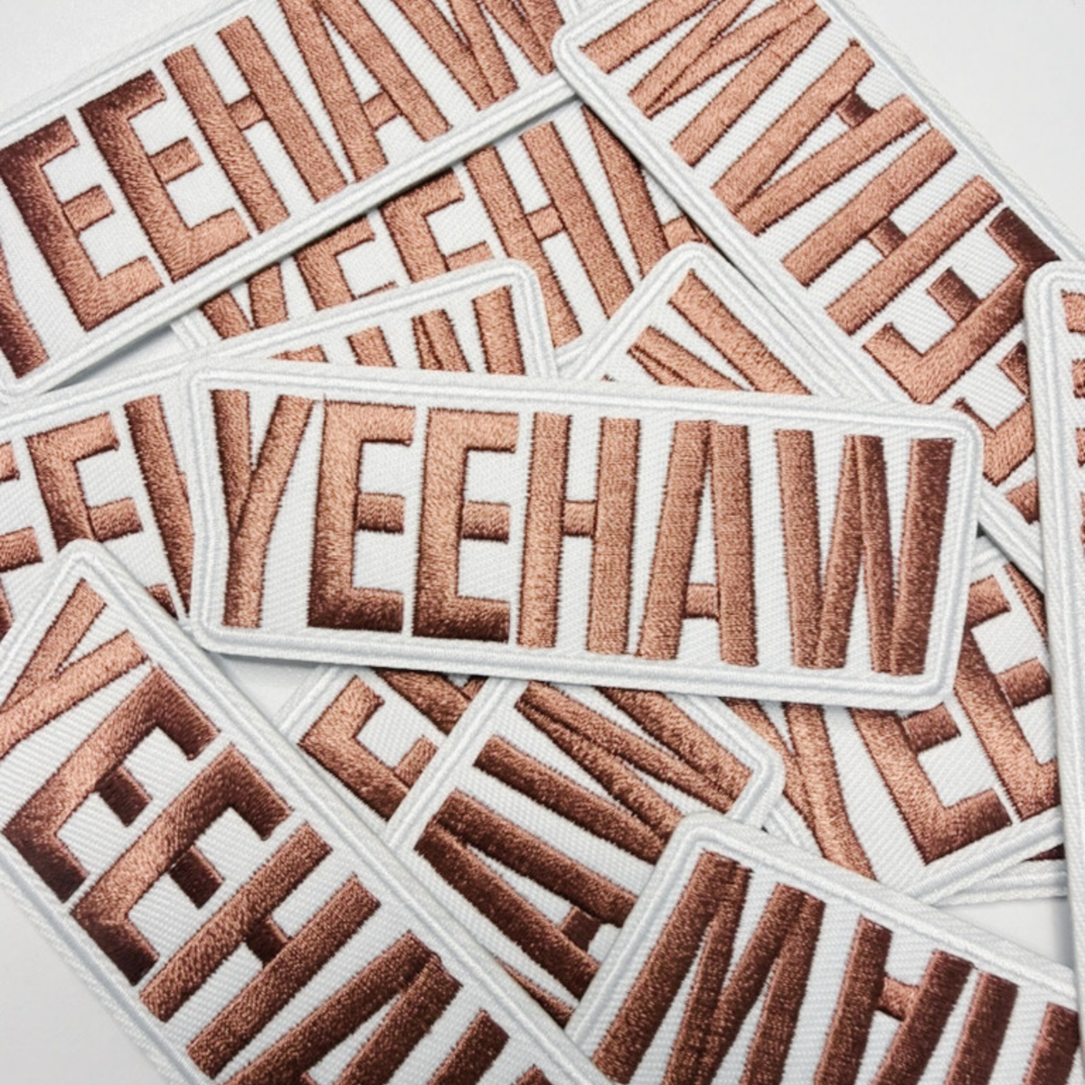 4" YEEHAW - Embroidered Hat Patch