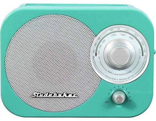 Studebaker Sb2000Te Prtbl Am/Fm Speaker Teal - Studebaker SB2000TE Retro Portable AM/FM Radio - Speaker - Aux Input (Teal)
