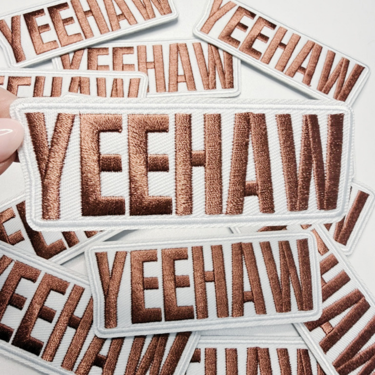 4" YEEHAW - Embroidered Hat Patch