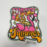 3" Cowgirl Summer - Embroidered Hat Patch