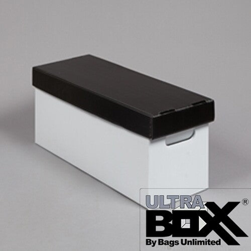 Bu X45225Cp 45 Rpm Storage Box Plastic White/Black - Bags Unlimited X45225CP - 7 Inch 45 RPM Record Storage Box - (White/Black)