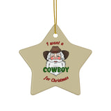 Cowboy Christmas Ornament