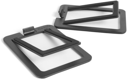 Kanto S2 Desktop Speaker Stand Black - Kanto S2 Desktop Speaker Stands - 2 Pack - Vertical Tilt - Steel (Black)