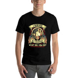 I Served My Country What Did You Do Veteran Ribbed Collar Tee