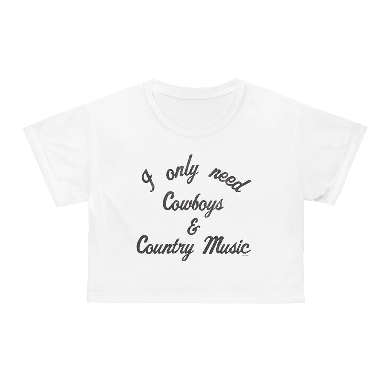 Cowboys & Country Crop Tee