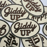 3" Giddy UP - Embroidered Hat Patch
