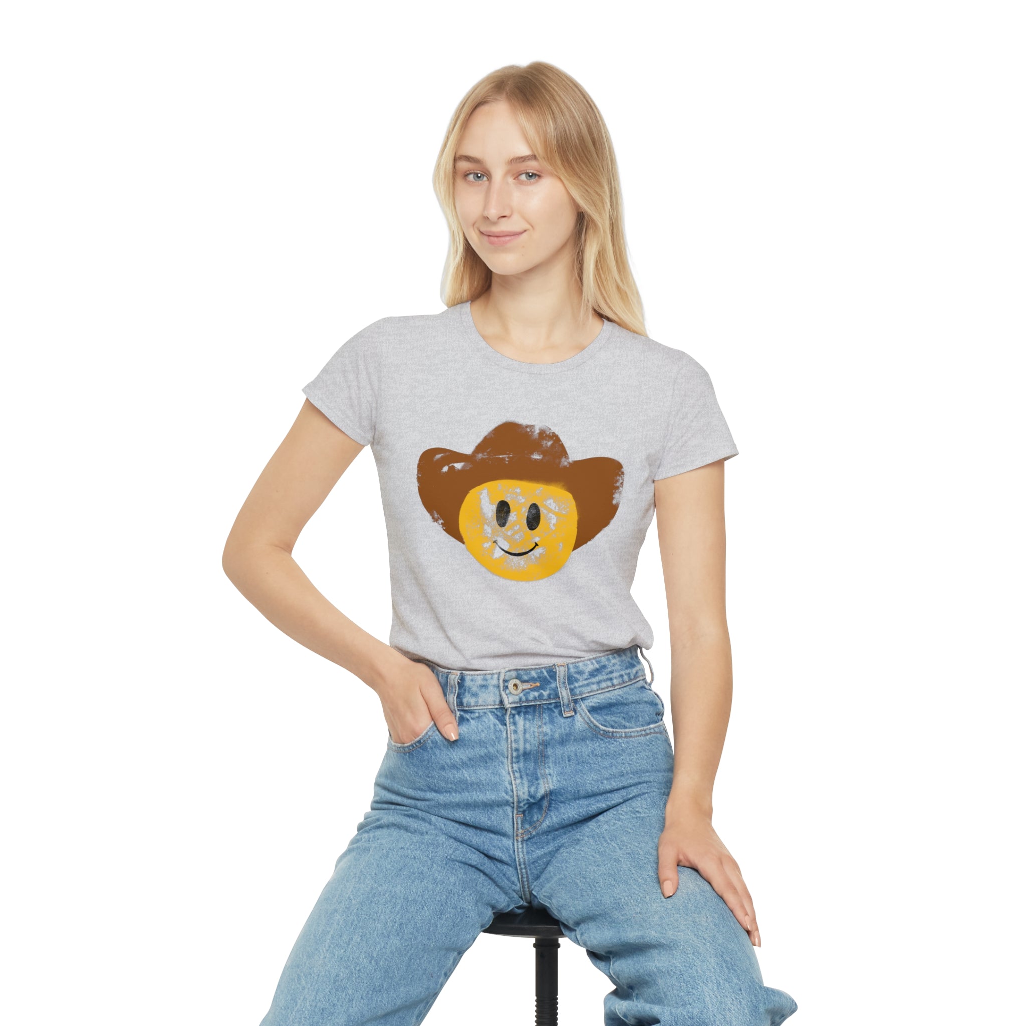 Cowboy Smiley T-Shirt Women's Fit