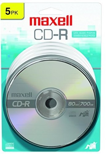 Maxell 648220 CD-R CD Recordable 700Mb 80 Min 5 Pk - Maxell 648220 CD-R 700 5PK CD Recordable Disc 48X 700MB  80 Minute 5 Pack Carded