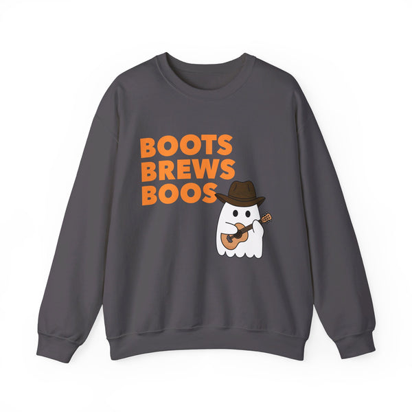 Boots Brews Boos Crewneck Sweatshirt