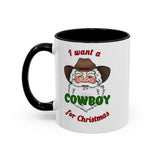 Cowboy for Christmas Accent Coffee Mug (11, 15oz)