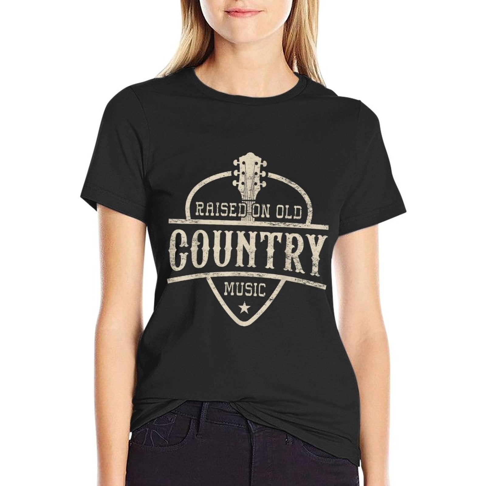 Raised on Old Country Music 80s 90s Vintage Southern Tee