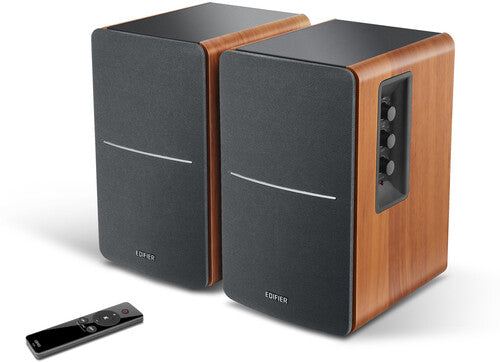 Edifier 4004957 R1280Ts Bkshlf Spkrs 42W Walnut - Edifier R1280Ts Powered Bookshelf Speakers - 42 Watts - Walnut look (Brown)