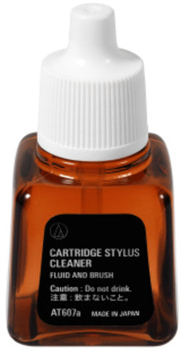 Audio Technica at607a Stylus Cleaner Brush 10Ml - Audio Technica AT607a Turntable Cartridge Stylus Cleaning Fluid With Brush 10ML