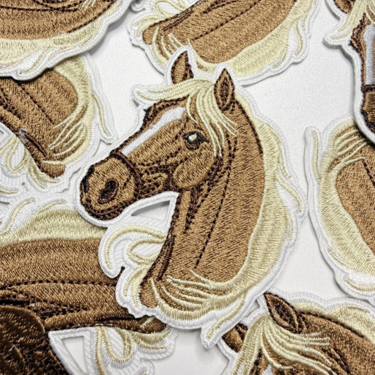 2.5" Horse Head - Embroidered Hat Patch