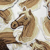 2.5" Horse Head - Embroidered Hat Patch