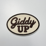 3" Giddy UP - Embroidered Hat Patch
