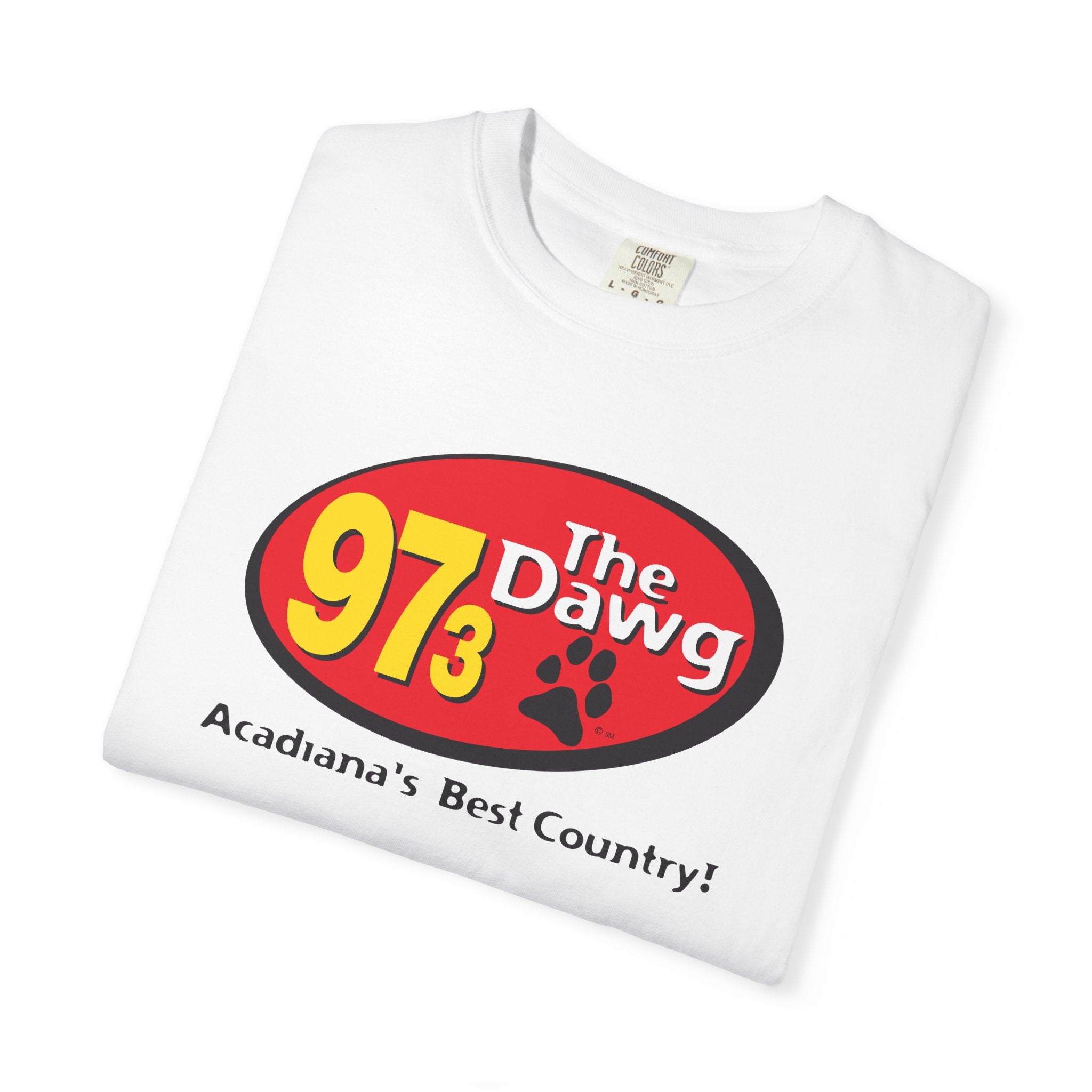 97.3 The Dawg Unisex Garment-Dyed T-shirt