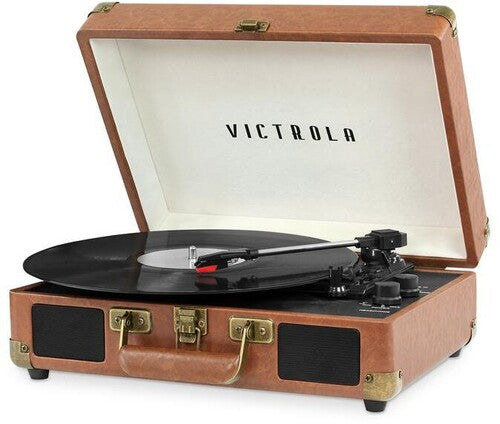 Victrola Vsc550Btbrw Journey Bt Suitcase Tt Brown - Victrola VSC-550BT-BRW-SDF Journey Bluetooth Portable Suitcase Turntable (Brown)