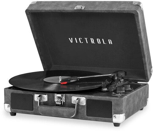 Victrola Vsc550Btgry Journey Bt Suitcase Tt Grey - Victrola VSC-550BT-GRY Journey Bluetooth Portable Suitcase Turntable (Grey)