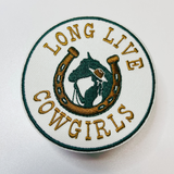 3" Long Live Cowgirls - Embroidered Hat Patch