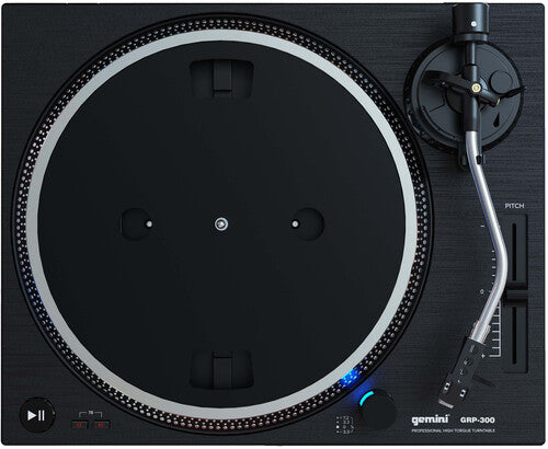 Gemini Grp-300 High Torque Direct Drv Tt 33/45 Blk - Gemini GRP-300 High Torque Direct Drive Turntable (3 Speeds 33/45/78) (Black)