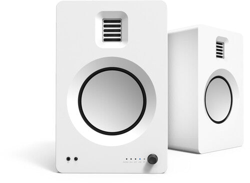 Kanto Tuk Bluetooth 260W Bookshelf Speakers White - Kanto TUK Bluetooth Wireless 260 Watt Powered Bookshelf Speakers - Pair (Matte White)
